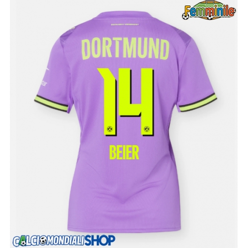 Maglie da calcio Borussia Dortmund Maximilian Beier #14 Terza Maglia Femminile 2026-27 Manica Corta